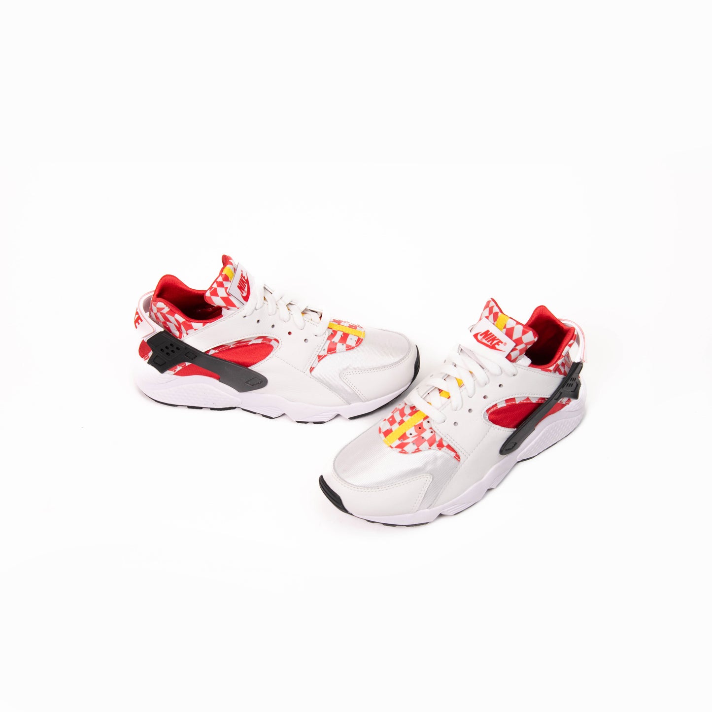 Nike White and Red Leather Men's Sneakers Size 10.5