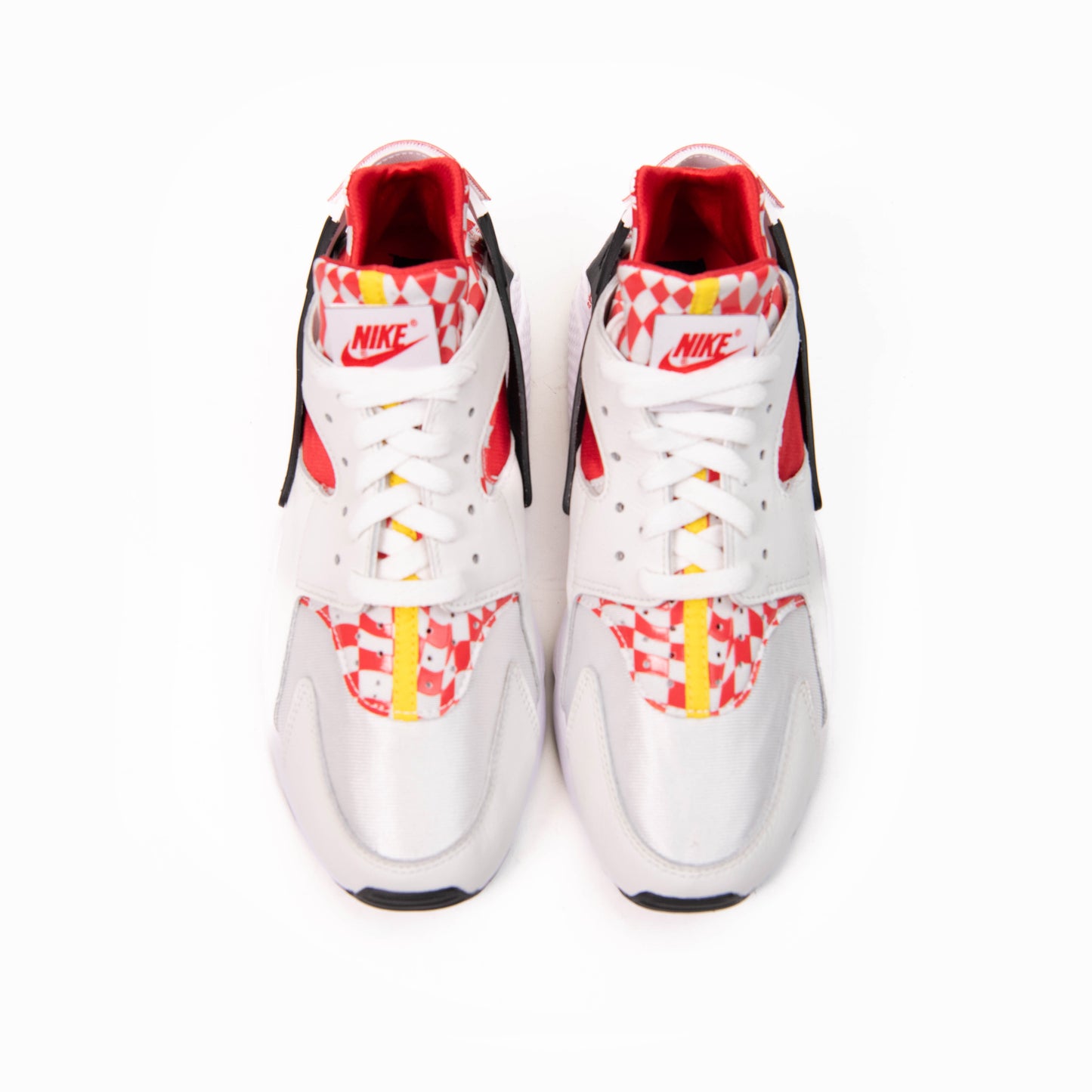 Nike White and Red Leather Men's Sneakers Size 10.5