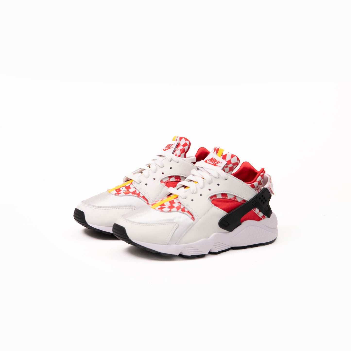Nike White and Red Leather Men's Sneakers Size 10.5