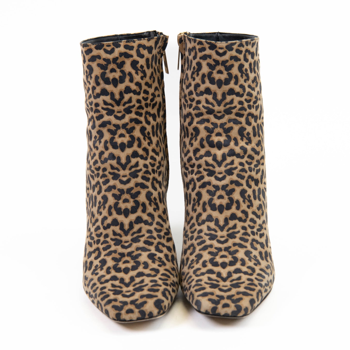 Jimmy Choo Mirren Calf Hair Leopard Print Fur Side Zip Fur Ankle Boot 37