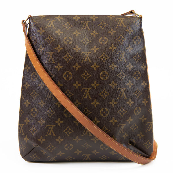 Louis Vuitton Brown Monogram Canvas Musette Salsa GM On Que Style