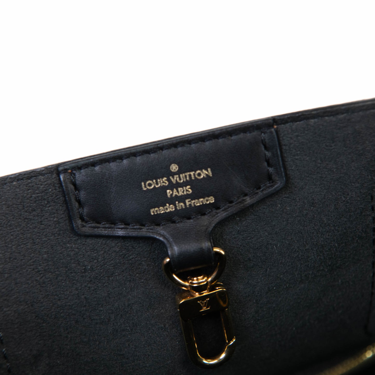 Louis Vuitton Black & Brown Damier Ebene Belmont PM