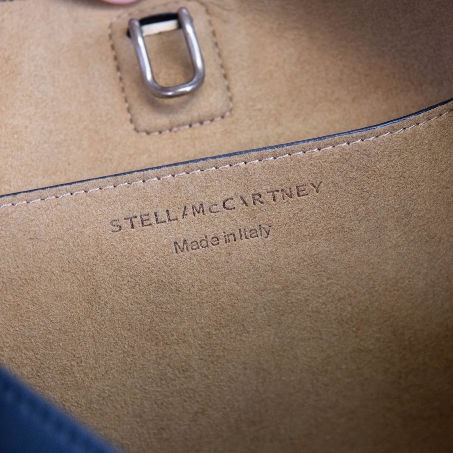 Stella McCartney Black Vegan Leather Frayme Hobo Bag