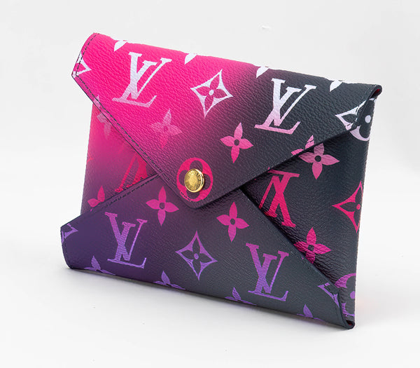 LOUIS VUITTON Monogram Giant Spring in the City Kirigami Pochette Set  Sunrise Pastel Midnight Fuchsia Sunset Kaki 1297442