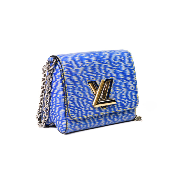 Louis Vuitton Blue Denim Epi Twist Mini Shoulder Bag