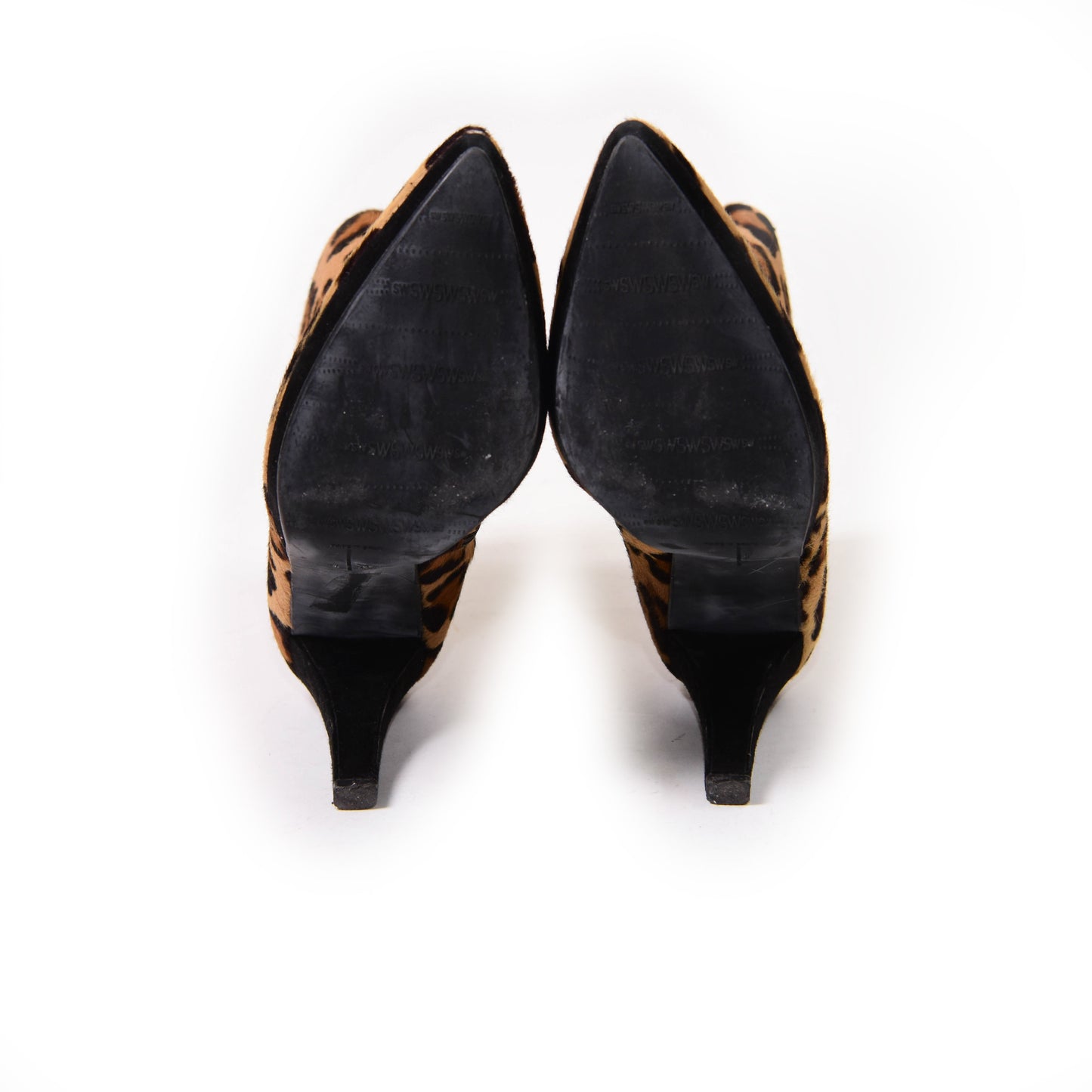 Stuart Weitzman Brown Leopard Print Ponyhair Boots Size 8.5