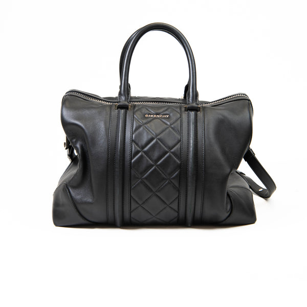 Givenchy Black Lambskin Quilted Medium Lucrezia Shoulder Bag