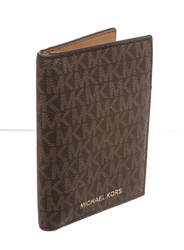 Michael Kors Brown Monogram Fold Wallet