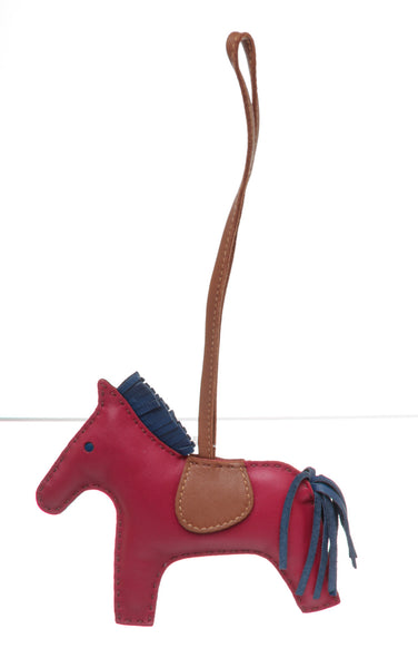 Hermes Red Rubis Bleu Saphir Fauve Milo Lambskin Grigri Rodeo Horse Ba – On  Que Style