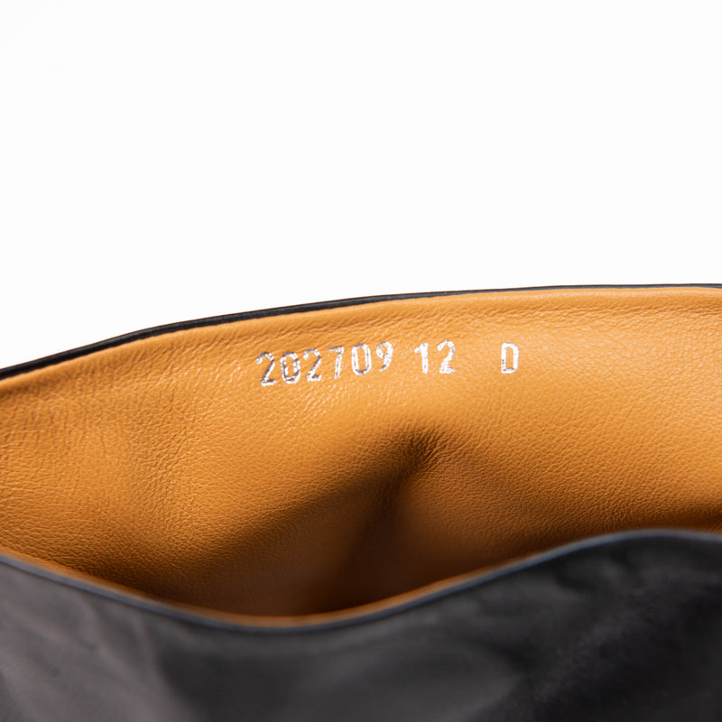 Gucci Black Leather Horsebit Men's Boots Size 12