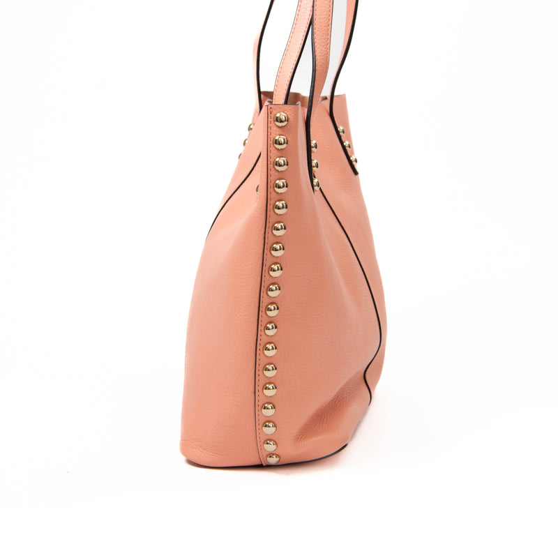 Rebecca Minkoff Pink Leather Studded Tote