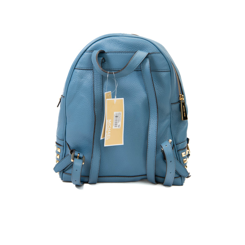 Michael kors blue studded backpack Clearance