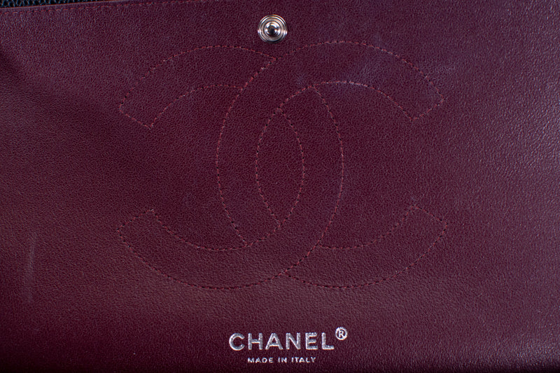 Chanel Black Caviar Leather Jumbo Double Flap SHW Shoulder Bag