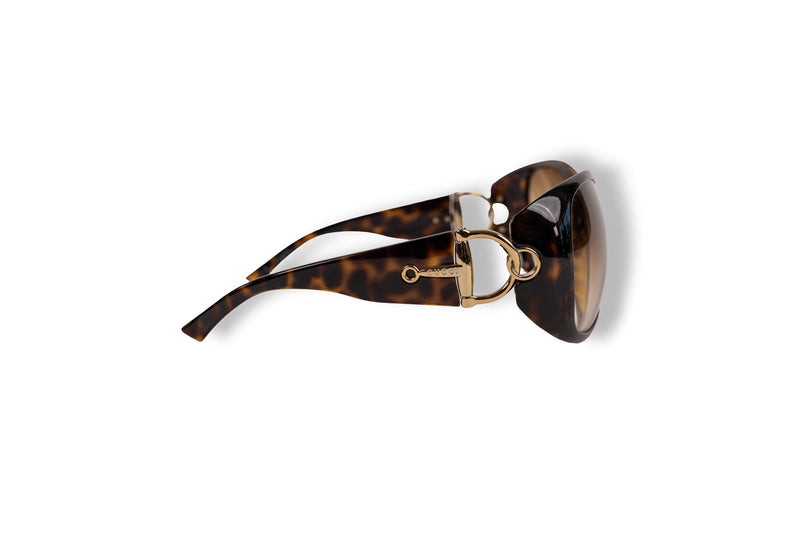 Gucci 2492 Brown Tortoise Oversized Sunglasses
