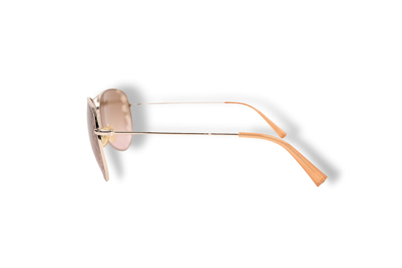 Valentino V101S Lace Brown Aviator Sunglasses