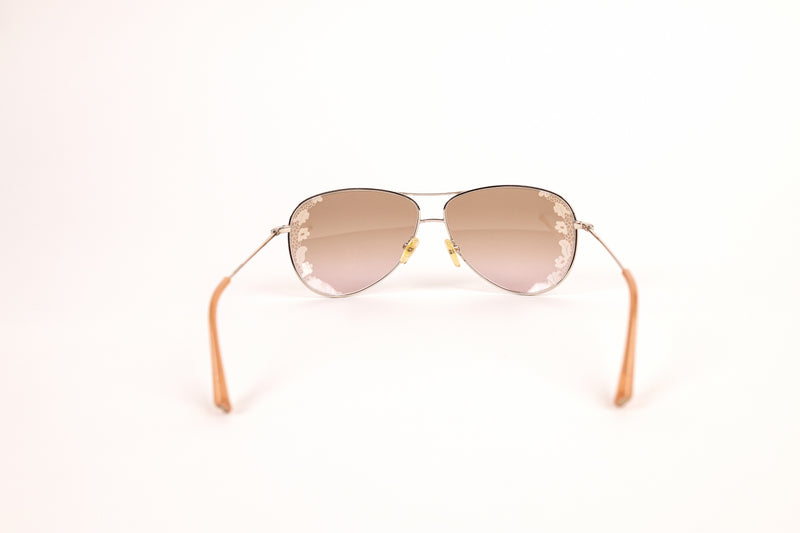 Valentino V101S Lace Brown Aviator Sunglasses