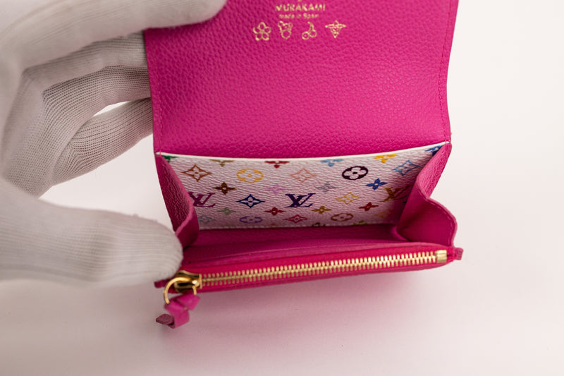 Louis Vuitton Pink Empreinte Murakami MC Wallet