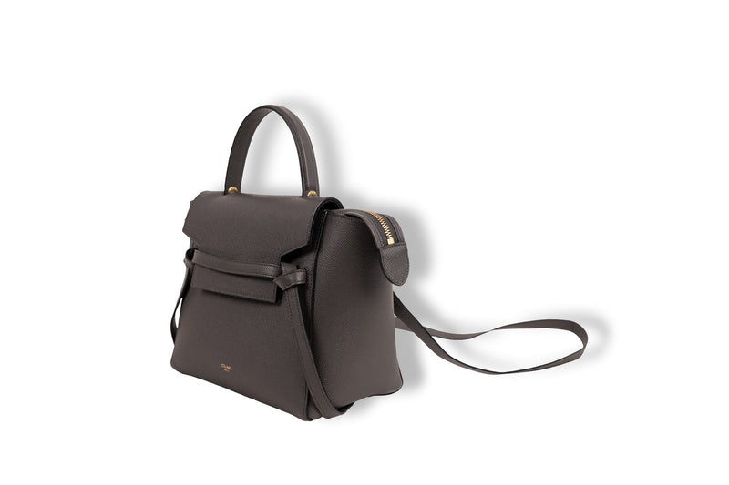 Celine Dark Gray Micro Belt Bag GHW