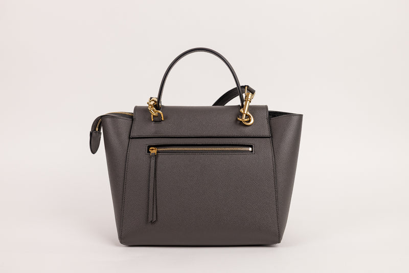 Celine Dark Gray Micro Belt Bag GHW