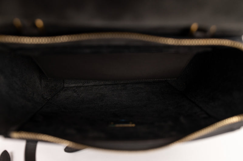 Celine Dark Gray Micro Belt Bag GHW