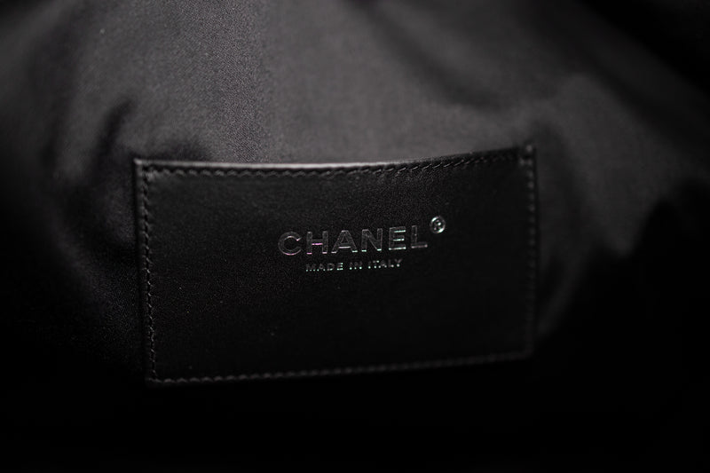 Chanel Black Caviar 26C 30CM Shoulder Bag with Silver Hardware