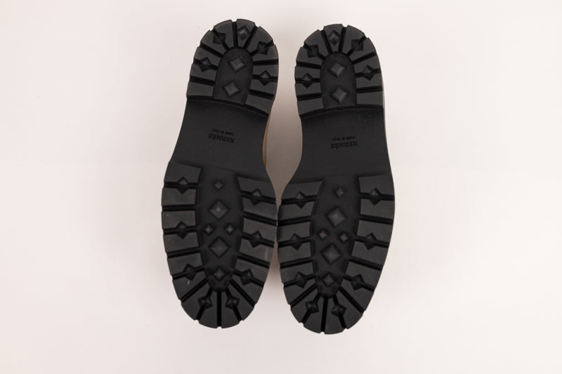 Hermès Tan Suede Kelly Lug Loafers Size 38