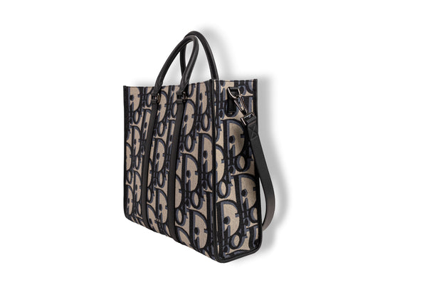 Dior Blue Oblique East West Tote
