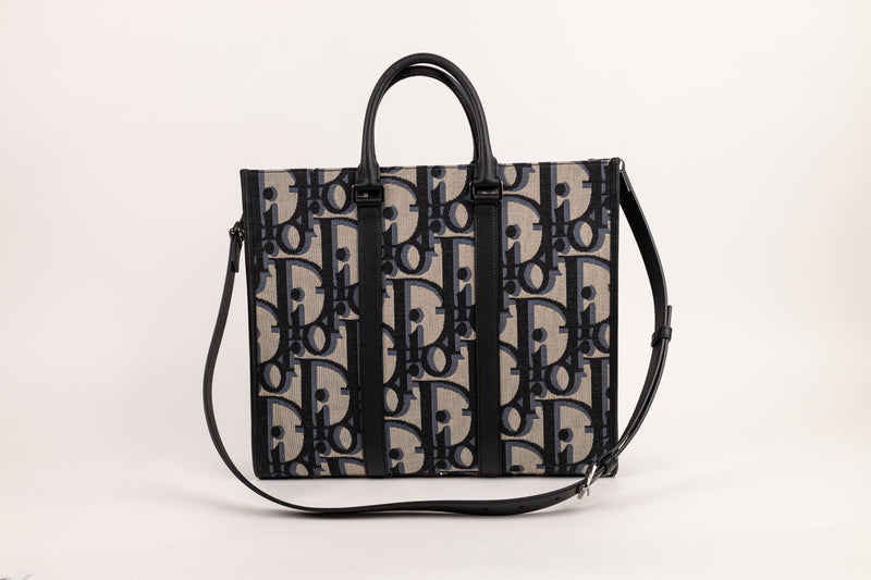 Dior Blue Oblique East West Tote