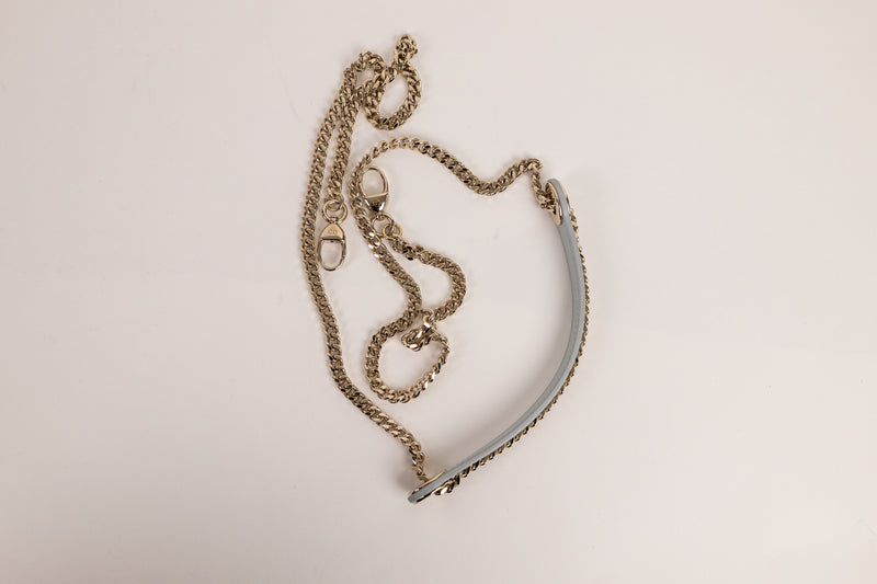 Christian Dior Light Blue Mini Lady Dior with Gold Hardware