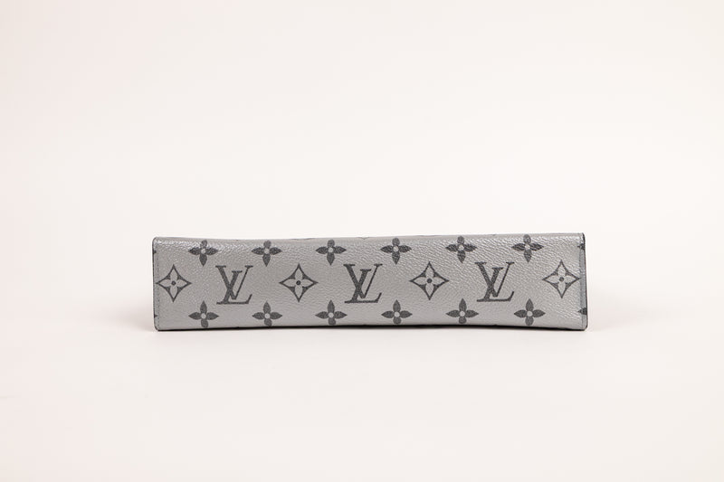 Louis Vuitton Black Gray Silver Monogram Pochette Voyage