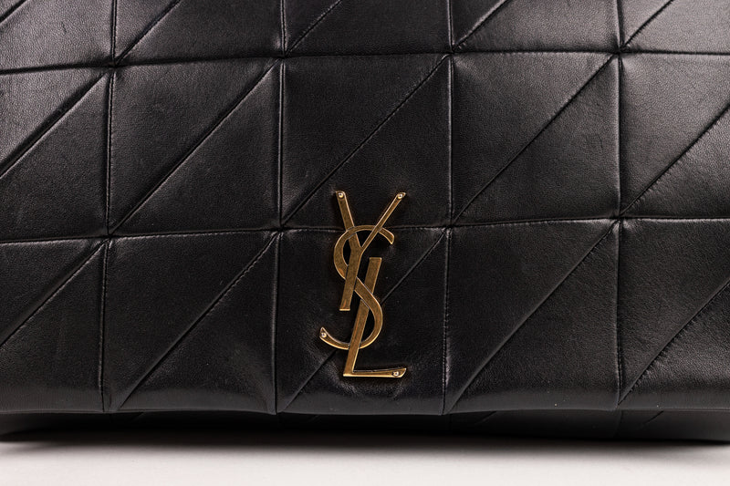 Saint Laurent Black Leather Jaime Bag Gold Hardware