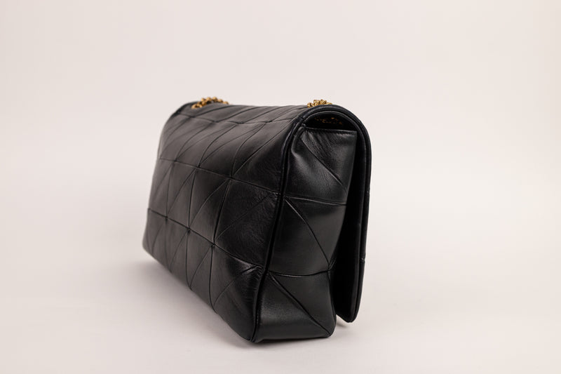 Saint Laurent Black Leather Jaime Bag Gold Hardware
