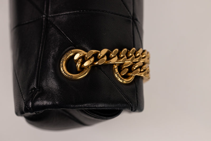 Saint Laurent Black Leather Jaime Bag Gold Hardware