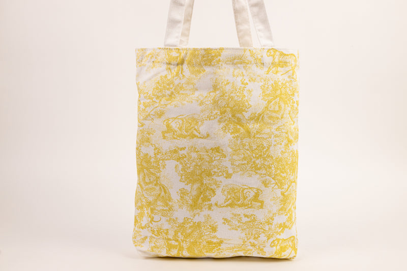 Christian Dior Off White Cream Yellow Oblique Canvas Tote