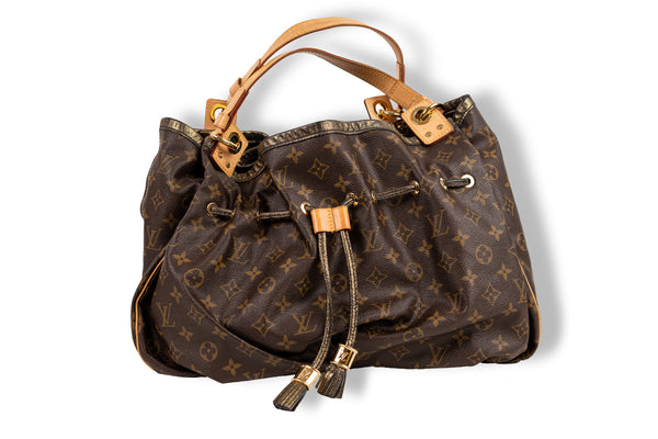 Louis Vuitton Brown Monogram Irene Drawstring Bag with Gold Hardware