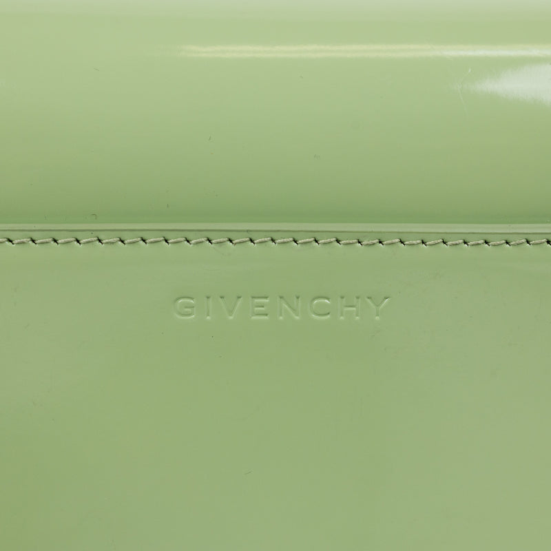 Givenchy Green Patent Solid 4G Crossbody Mini Bag