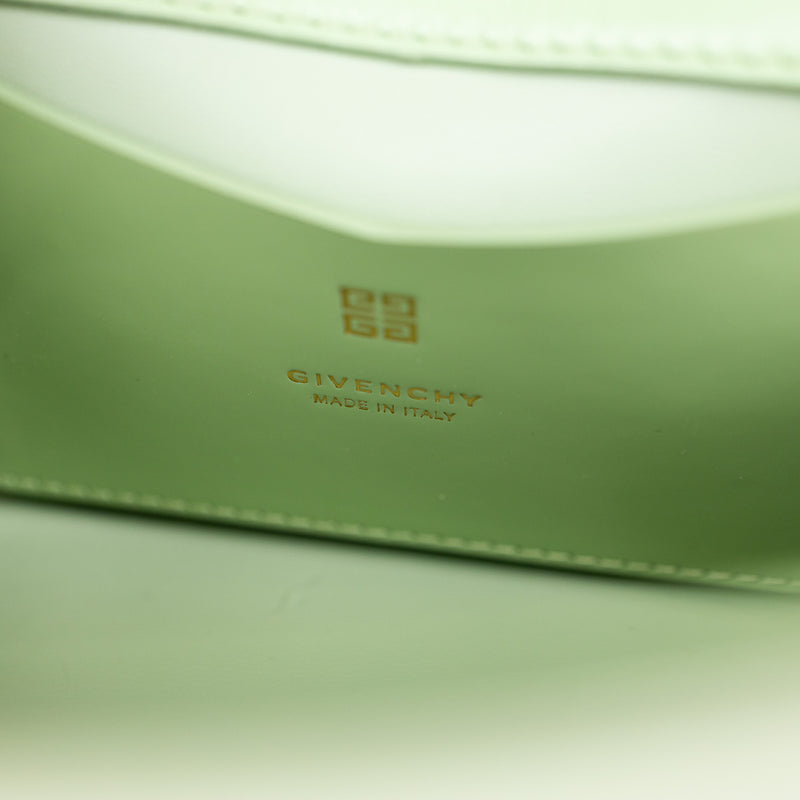 Givenchy Green Patent Solid 4G Crossbody Mini Bag