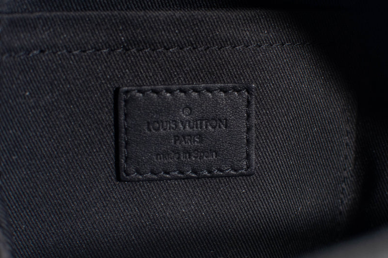 Louis Vuitton Brown Monogram Black Leather Trim BB Palm Springs Backpack
