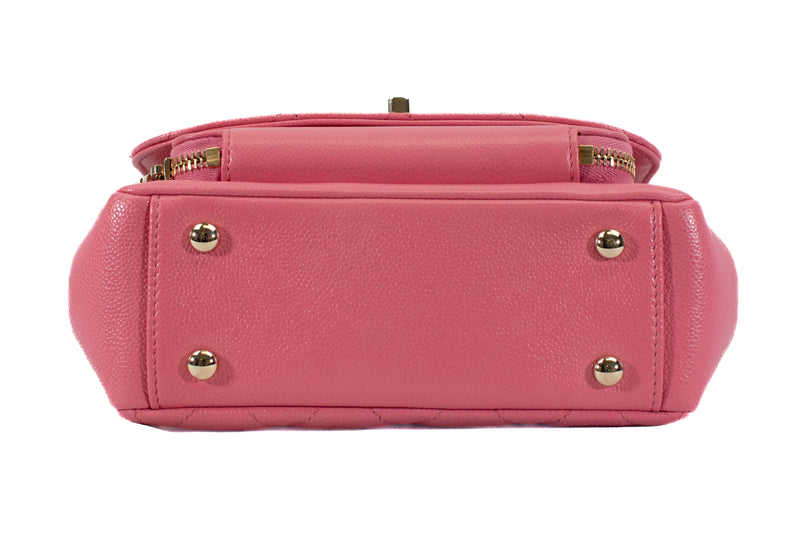 Chanel Pink Caviar Quilted Leather Small Business Affinity Flap