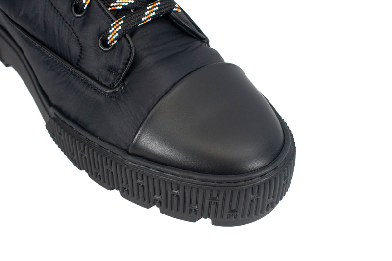 Hermes Calfskin & Nylon Parachute Fresh Ankle Boots Size 40