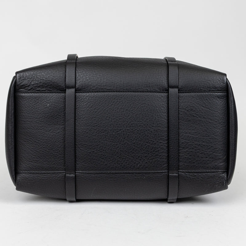 Balenciaga Black Everyday Tote Bag Leather White Logo Handbag