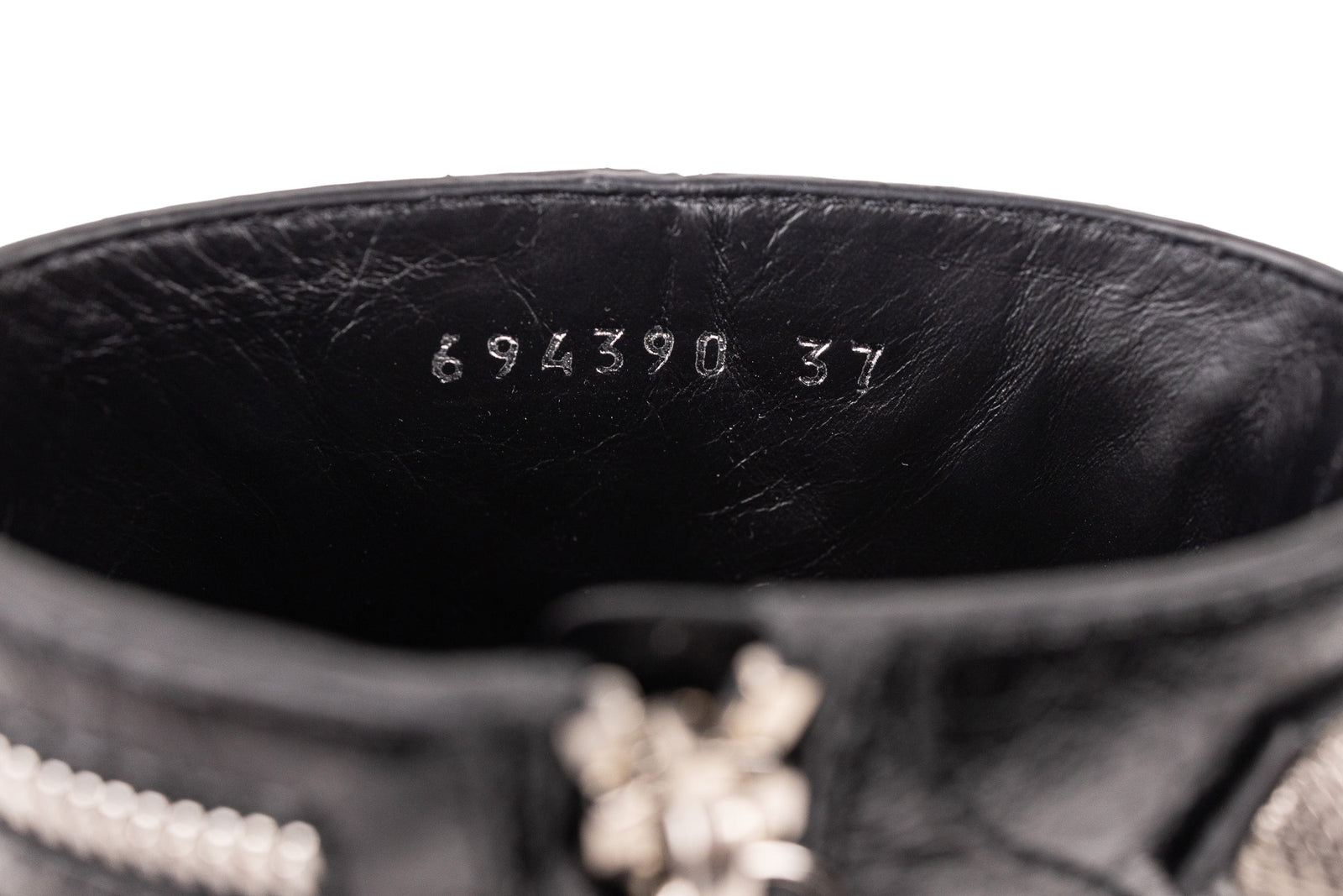 Balenciaga Black Cagole Booties Leather Size 37 – On Que Style