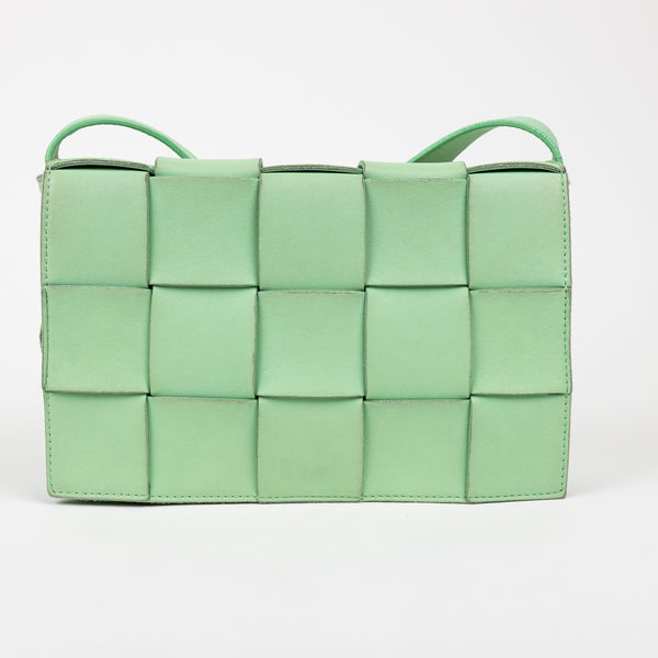 Bottega Veneta Green Solid Cassette Crossbody Bag