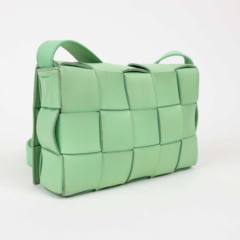 Bottega Veneta Green Solid Cassette Crossbody Bag