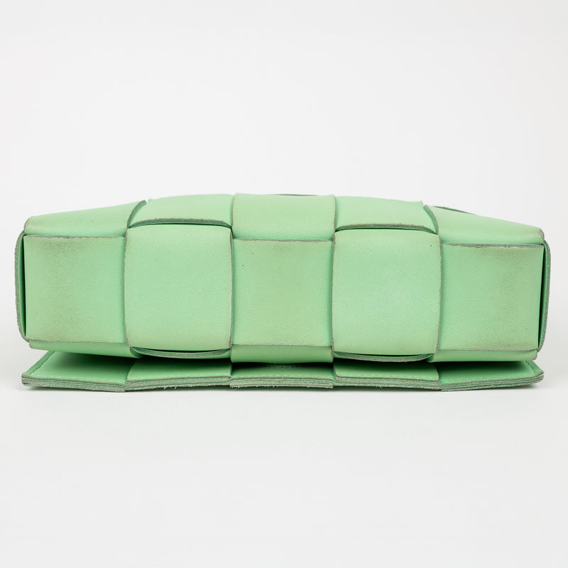 Bottega Veneta Green Solid Cassette Crossbody Bag