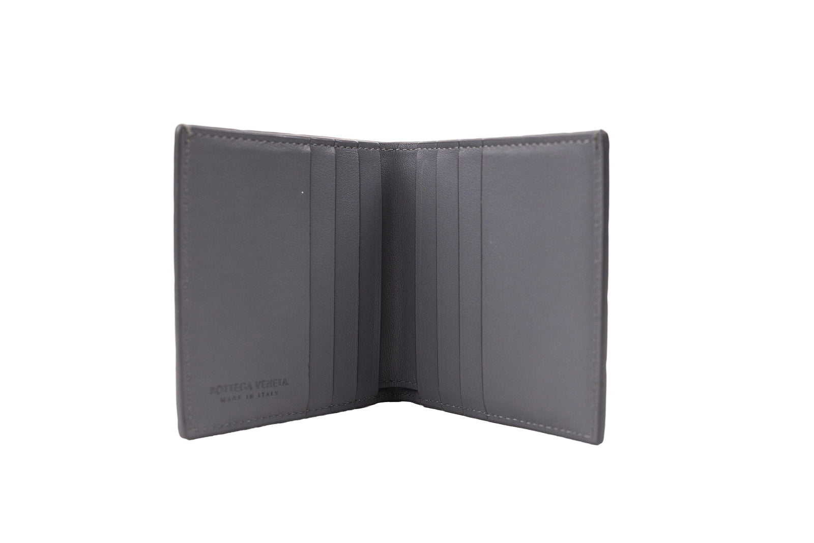 Bottega Veneta Gray Intrecciato Men's Bifold Wallet – On Que Style