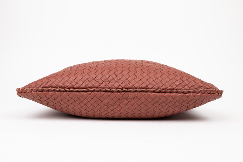 Bottega Veneta Mauve Pink Brown Intrecciato Hobo Bag