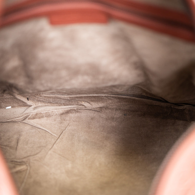 Bottega Veneta Mauve Pink Brown Intrecciato Hobo Bag