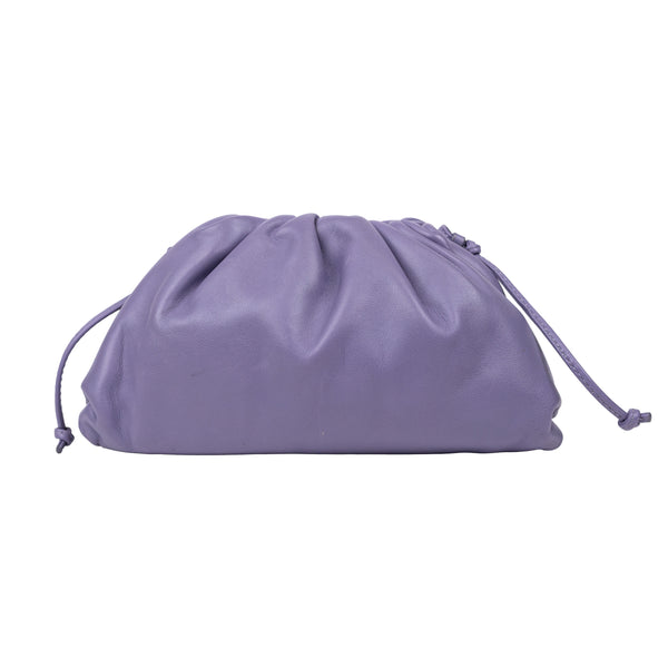 Bottega Veneta Purple Leather Mini Pouch Crossbody Bag