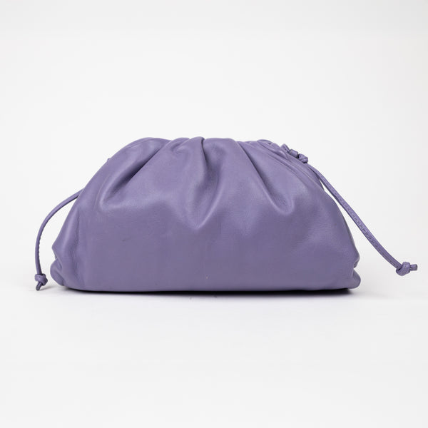 Bottega Veneta Purple Leather Mini Pouch Crossbody Bag